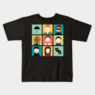 The Umbrella Academy Color Icons Kids T-Shirt